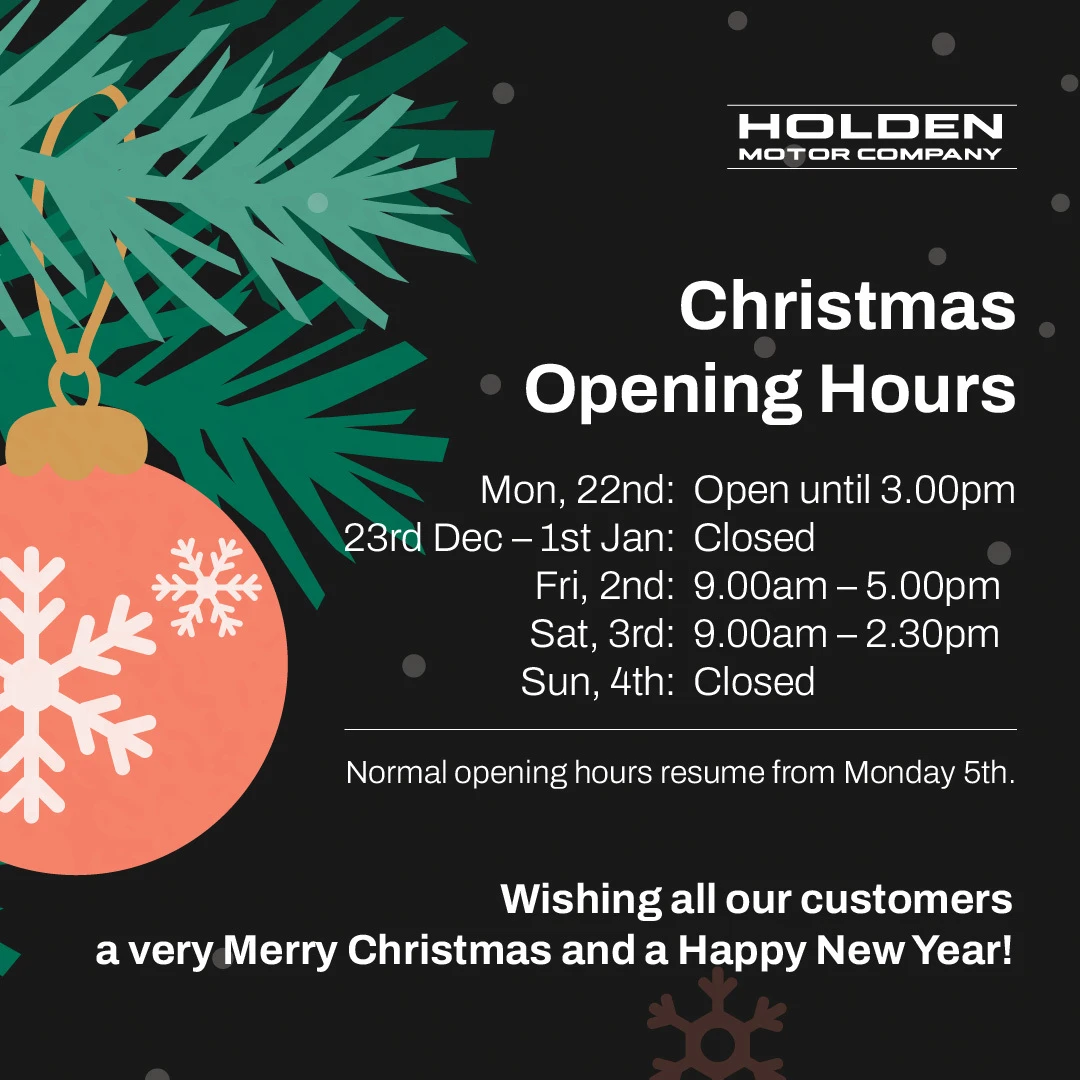Christmas Opening Hours